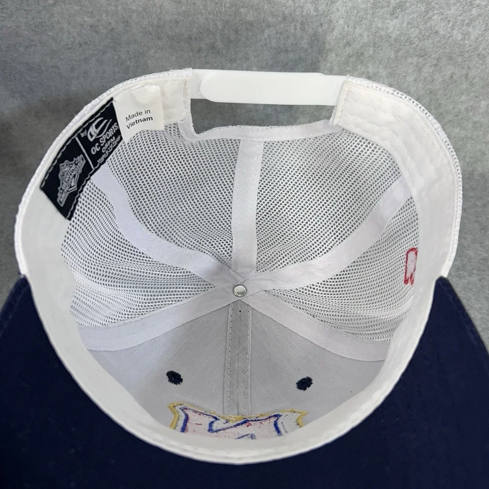 Nissin Cup Noodles N Logo Trucker Hat  Cap Navy White Mesh Snapback Adjustable